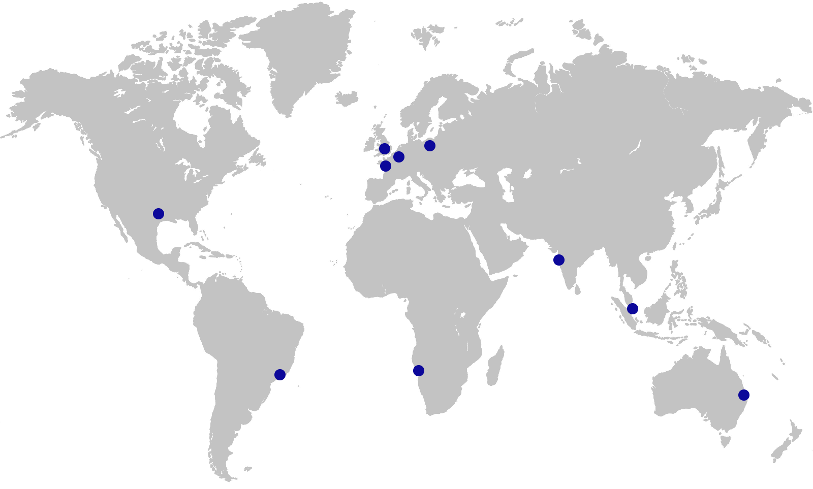 Map showing location of NNP Offices